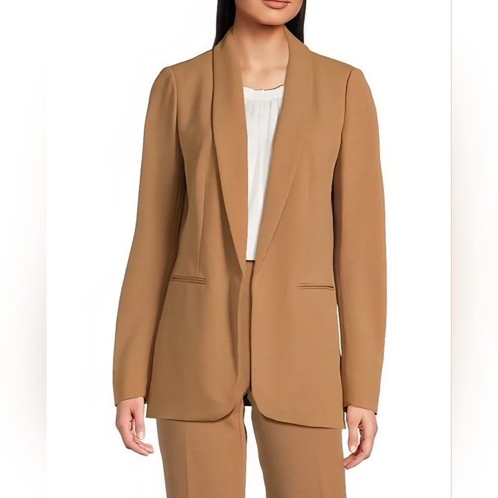 Women's Anne Klein Shawl-Collar Open-Front Blazer Size 0X (14/16)